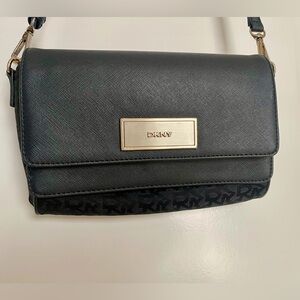 DKNY Soft Leather Crossbody Black Bag